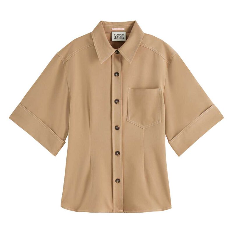 Scotch & Soda Fitted Short Sleeve Shirt image number 0
